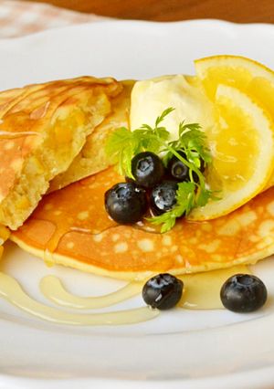漬けずに作れる！はちみつレモンパンケーキ-レシピのメイン写真
