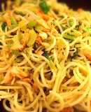 カブの葉とシャケとジャコのご馳走パスタ☆