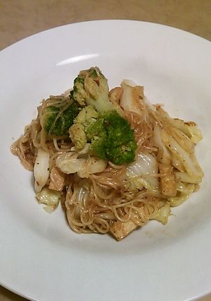 焼肉のタレ素麺焼きそば-レシピのメイン写真
