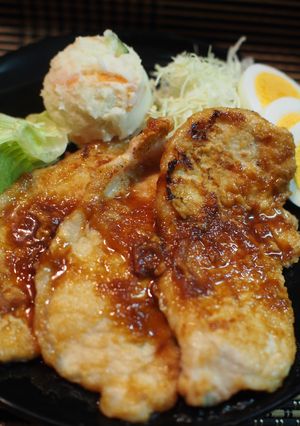 最強コンビ！「豚生姜焼き+ポテトサラダ」-レシピのメイン写真