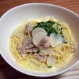 フライパンひとつ♪七草☆簡単スープパスタ