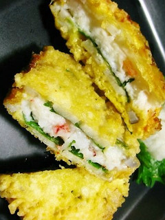 はんぺんと海老の蓮根挟み揚げ-レシピのメイン写真
