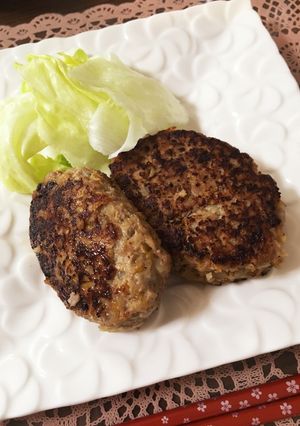 レンコンたっぷりシャキふわハンバーグ-レシピのメイン写真