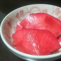 รูปของ 袋で簡単！赤かぶの酢漬け