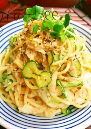 大根でかさ増し♡麺つゆマヨポンスパサラ-レシピのメイン写真