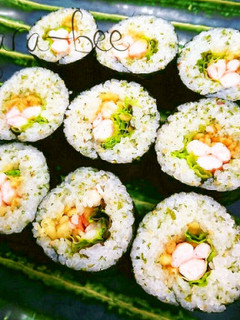 恵方巻きにも◎天かすでズボラ海老天太巻き-レシピのメイン写真