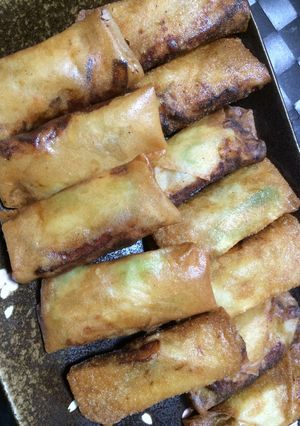 ちくわネギ味噌春巻き-レシピのメイン写真
