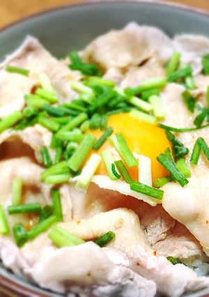 簡単ランチ！ズボラ飯！冷しゃぶ丼♬-レシピのメイン写真