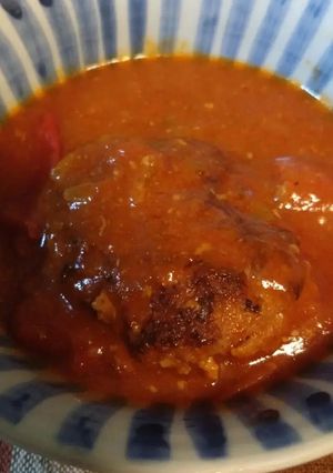 ハンバーグのトマトソース煮込み-レシピのメイン写真