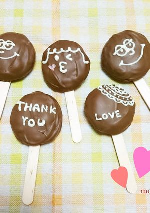 スティック付きのチョコクッキー-レシピのメイン写真