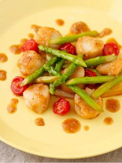 ホタテとアスパラのこがしバター醤油焼き-レシピのメイン写真