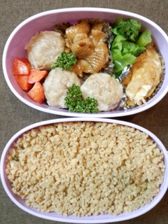 鶏そぼろ弁当 山椒風味-レシピのメイン写真