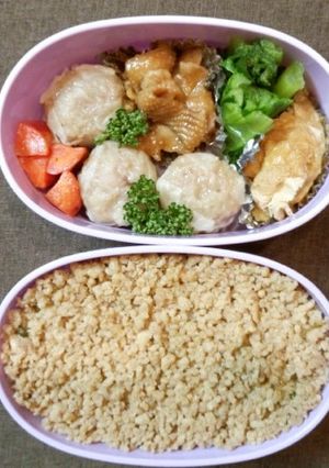 鶏そぼろ弁当　山椒風味-レシピのメイン写真