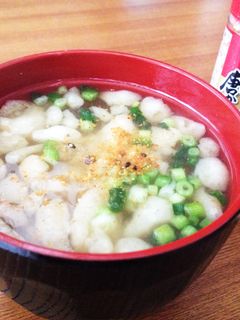簡単!美味しい!天かすとネギの味噌汁。-レシピのメイン写真