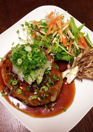 おからでヘルシー！簡単和風ハンバーグ-レシピのメイン写真