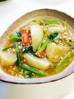 カブとにんじんのそぼろ煮-レシピのメイン写真