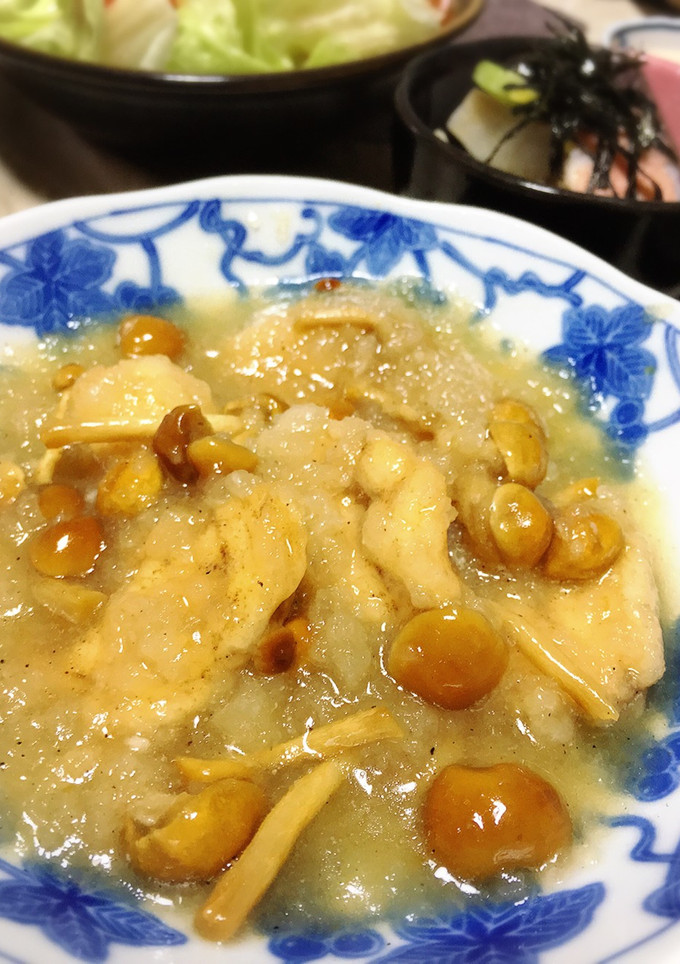 ささみとなめこのトロトロみぞれ煮-レシピのメイン写真