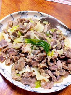 砂肝のニンニクネギ塩炒め-レシピのメイン写真