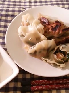 海老とにらの翡翠餃子-レシピのメイン写真