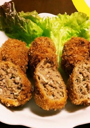 残りカレー活用！ジューシーメンチカツ-レシピのメイン写真