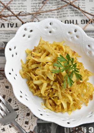 キャベツのカレー炒め【作り置き】-レシピのメイン写真