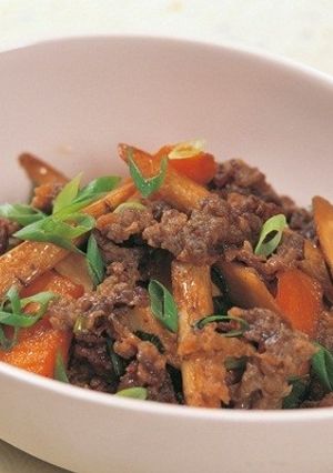 揚げごぼうと牛肉の南蛮漬け-レシピのメイン写真