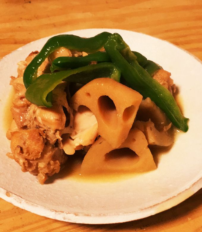 ホクホク蓮根と鶏手羽元のこっくり煮 by かあさんのしごと