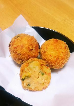 味付けいらず☆じゃがキムチボール-レシピのメイン写真