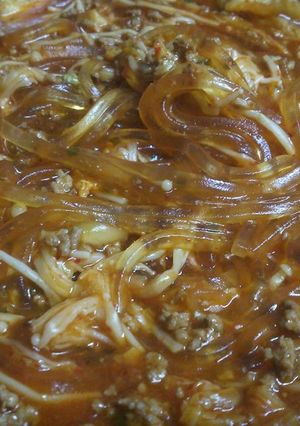 麻婆キムチ葛切り-レシピのメイン写真