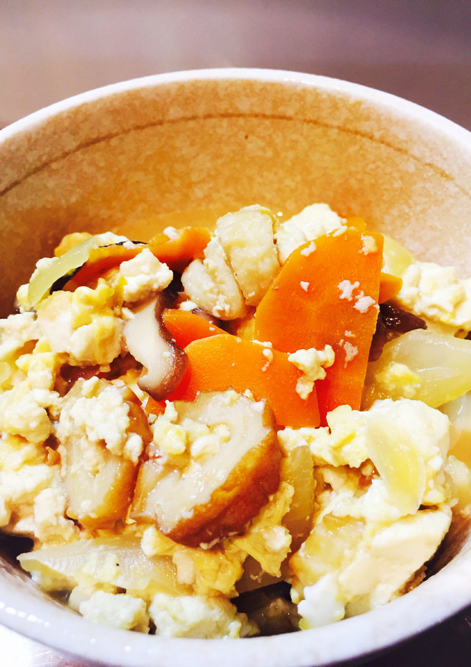 簡単！豆腐と野菜の卵とじ すき焼き風-レシピのメイン写真