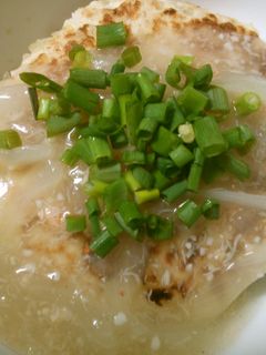 簡単ヘルシー!豆腐ハンバーグのカニ餡掛け-レシピのメイン写真