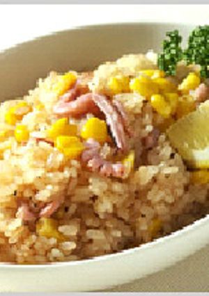 イカの塩辛とコーンのチャーハン-レシピのメイン写真