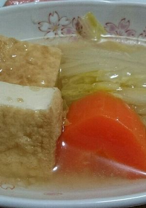 白菜消費！白菜と厚揚げの生姜あん☆-レシピのメイン写真