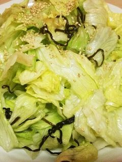 レタスと塩昆布の簡単サラダ-レシピのメイン写真