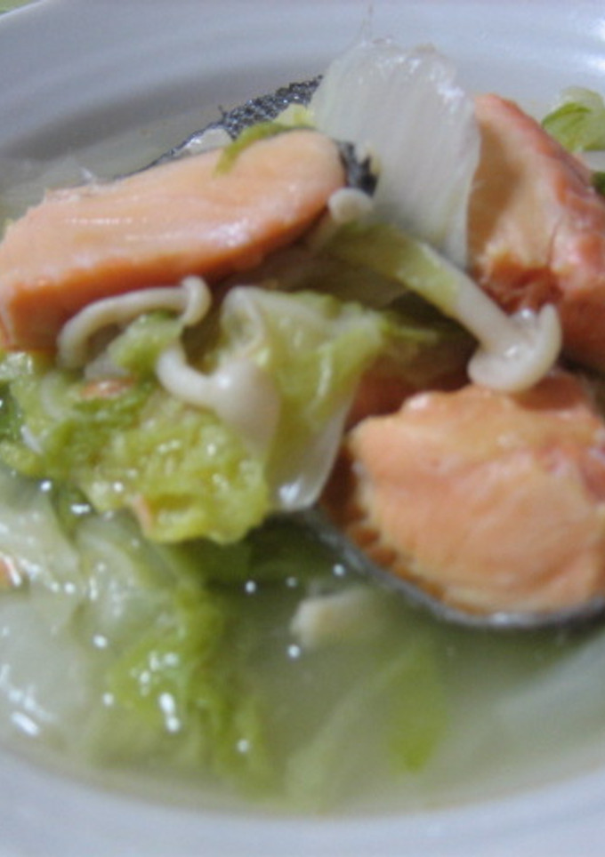 超簡単★白菜と鮭の蒸し煮-レシピのメイン写真