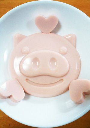 材料3つで簡単！いちごミルク寒天-レシピのメイン写真