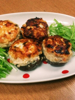お豆腐と挽き肉で♪椎茸の肉詰め-レシピのメイン写真
