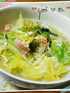 春キャベツのスープパスタ♪-レシピのメイン写真
