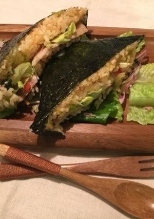 ノンメタポークサムギョプサル風おにぎらず-レシピのメイン写真