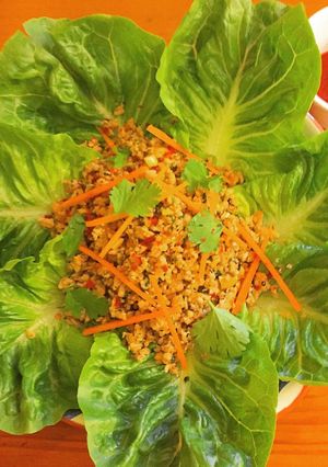 〜タイ風〜鶏ひき肉のレタス包み-レシピのメイン写真