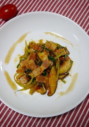 簡単！青梗菜イタリアン(トリュフソース)-レシピのメイン写真