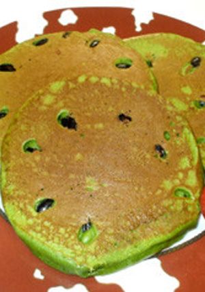 簡単！パンケーキ♪ふわふわ黒豆・抹茶-レシピのメイン写真