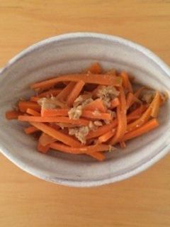 にんじんとツナの甘味噌炒め-レシピのメイン写真