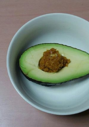 【糖質制限】アボカド de 生味噌☆-レシピのメイン写真