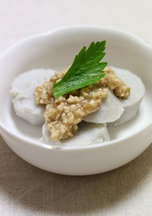 お鍋１つで！京芋の煮物そぼろあんかけ-レシピのメイン写真