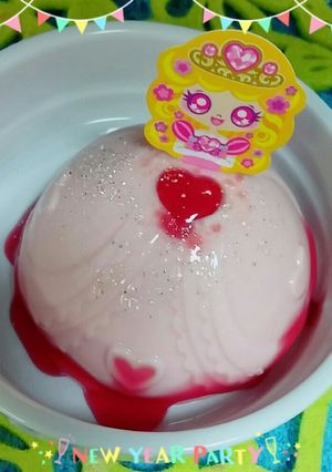 お姫さまプリン♥いちご味♥-レシピのメイン写真