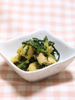 大根の葉と薄揚げのごま油炒め -レシピのメイン写真