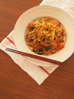 レタスたっぷり!簡単焼そば-レシピのメイン写真