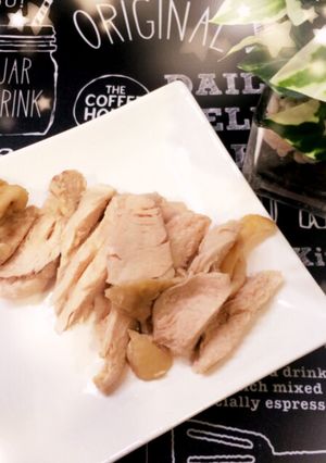 しっとり茹で胸肉の作り方-レシピのメイン写真