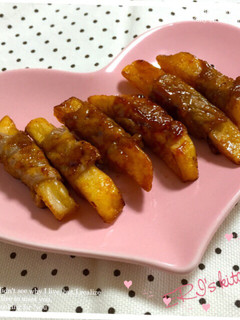 こども大好き♡フライドポテトの甘辛肉巻き-レシピのメイン写真